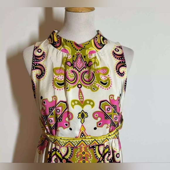 Tibi Silk Regal Paisley Motif Shift Dress 0 flawless & stunning - Picture 3 of 4